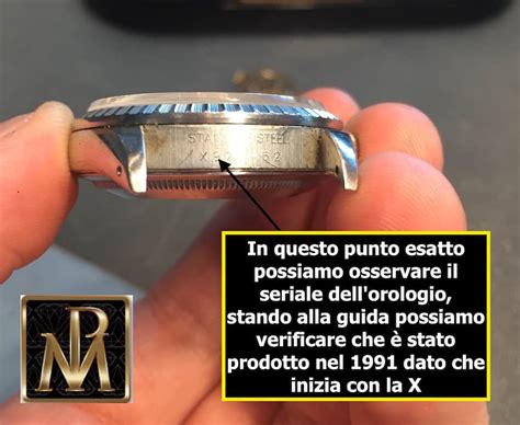 dove trovare numero di serie rolex|verifica seriale rolex.